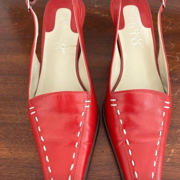 Franco Sarto Women’s Red Slingback Shoes size 5.5/ 6 - Picture 1 of 8